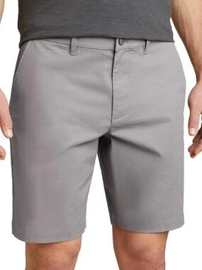 English Laundry Gray Flat-Front Chino Shorts